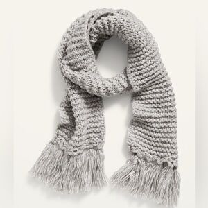 Gap Cozy Gray Knit Scarf